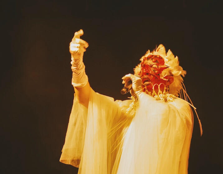 Bardo Illumina- based on the Tibetan Book of the Dead. Costume by Noise